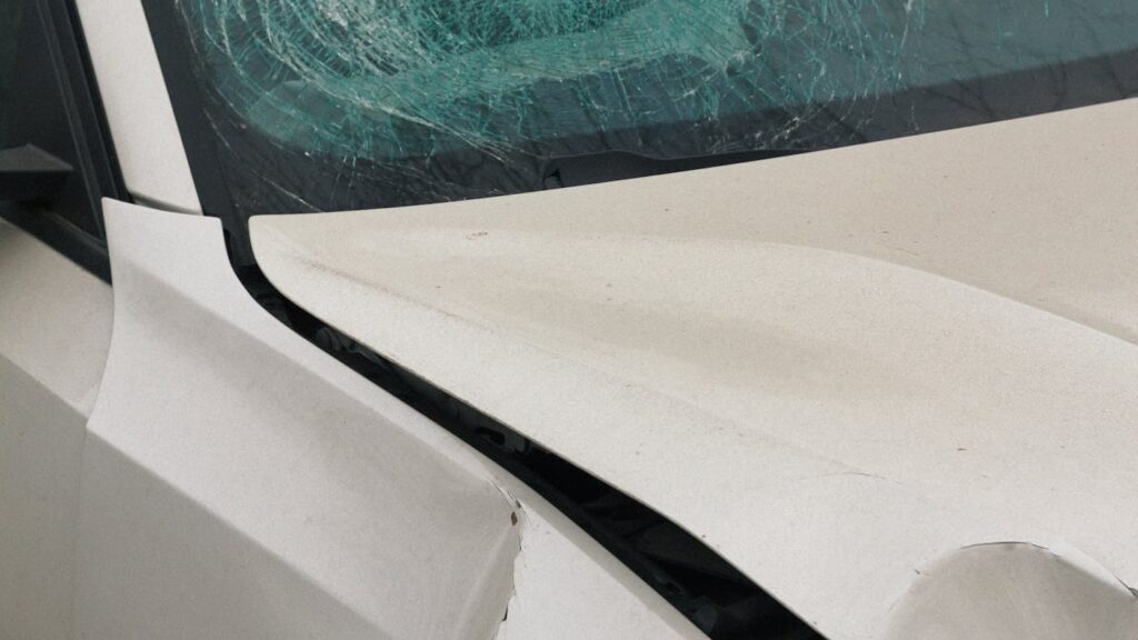 voiture accidentée carrosserie